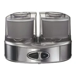 Cuisinart Duo Ice Cream Machine 2x1 L, Steel Grey