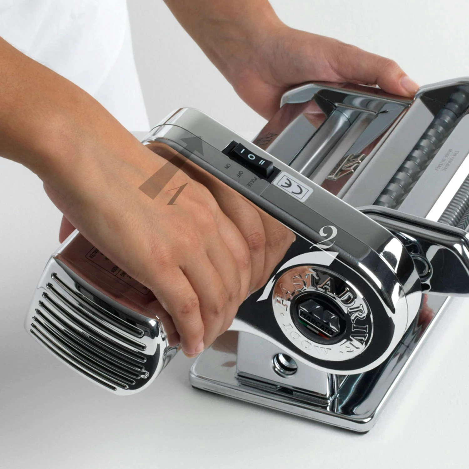 Marcato Atlas Pastakone Motor, Ruostumaton 4 Marcato Atlas Pastakone Motor, Ruostumaton - Image 2