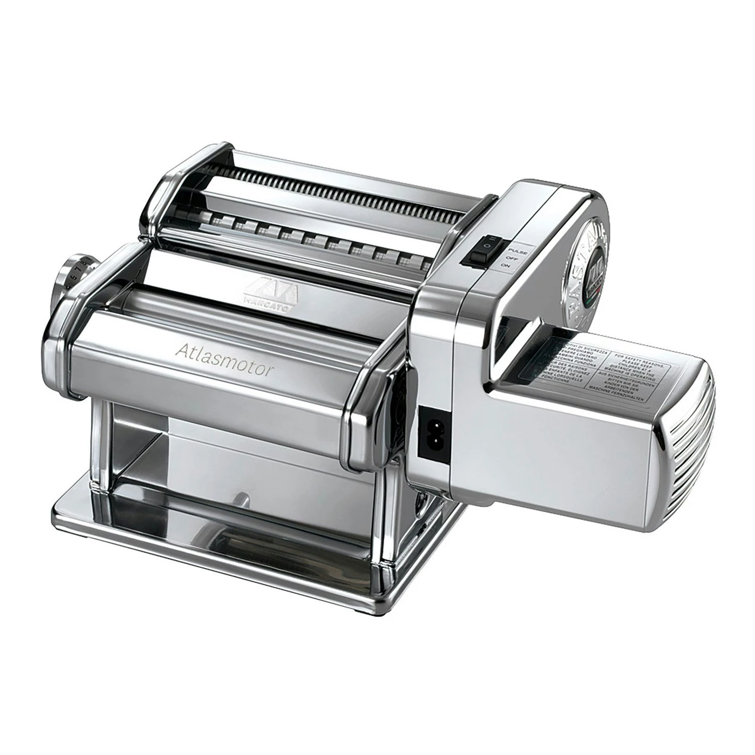 Marcato Atlasmotor 220V Pastakone, Ruostumaton 3 Marcato Atlasmotor 220V Pastakone, Ruostumaton