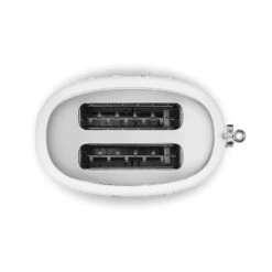 Smeg Toaster 2 Slices, Matt White -Keittiökonekauppa smeg smeg leivanpaahdin 2 viipaletta 49