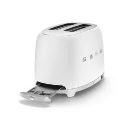 Smeg Toaster 2 Slices, Matt White -Keittiökonekauppa smeg smeg leivanpaahdin 2 viipaletta 50