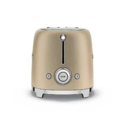 Smeg Toaster 2 Slices, Matt Gold -Keittiökonekauppa smeg smeg leivanpaahdin 2 viipaletta 55