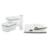 Zwilling Fresh & Save Aloituspakkaus Vakuumipumpulla / Pussit / Rasiat Lasista, 7 Palaa