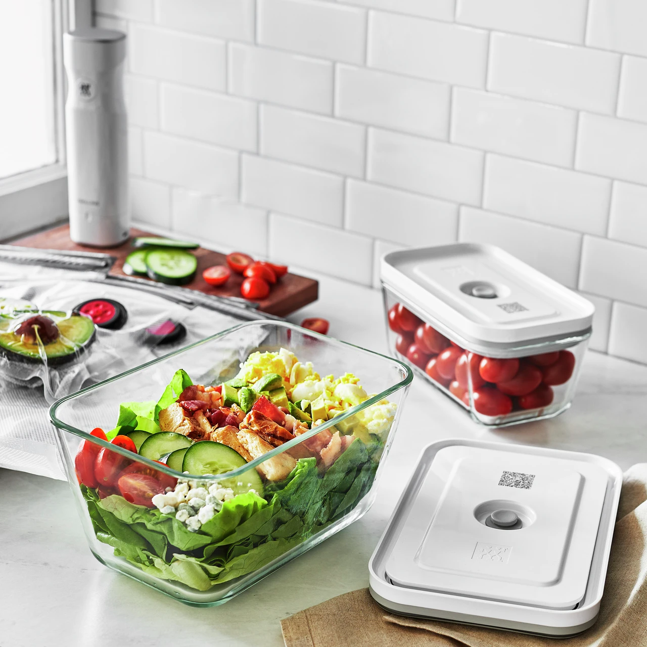 Zwilling Fresh & Save Setti Rasialla 3 Palaa, Borosilikaattilasi 6 Zwilling Fresh & Save Setti Rasialla 3 Palaa, Borosilikaattilasi - Image 4